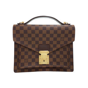 Louis Vuitton Damier Ebene Brown Monceau Handbag
